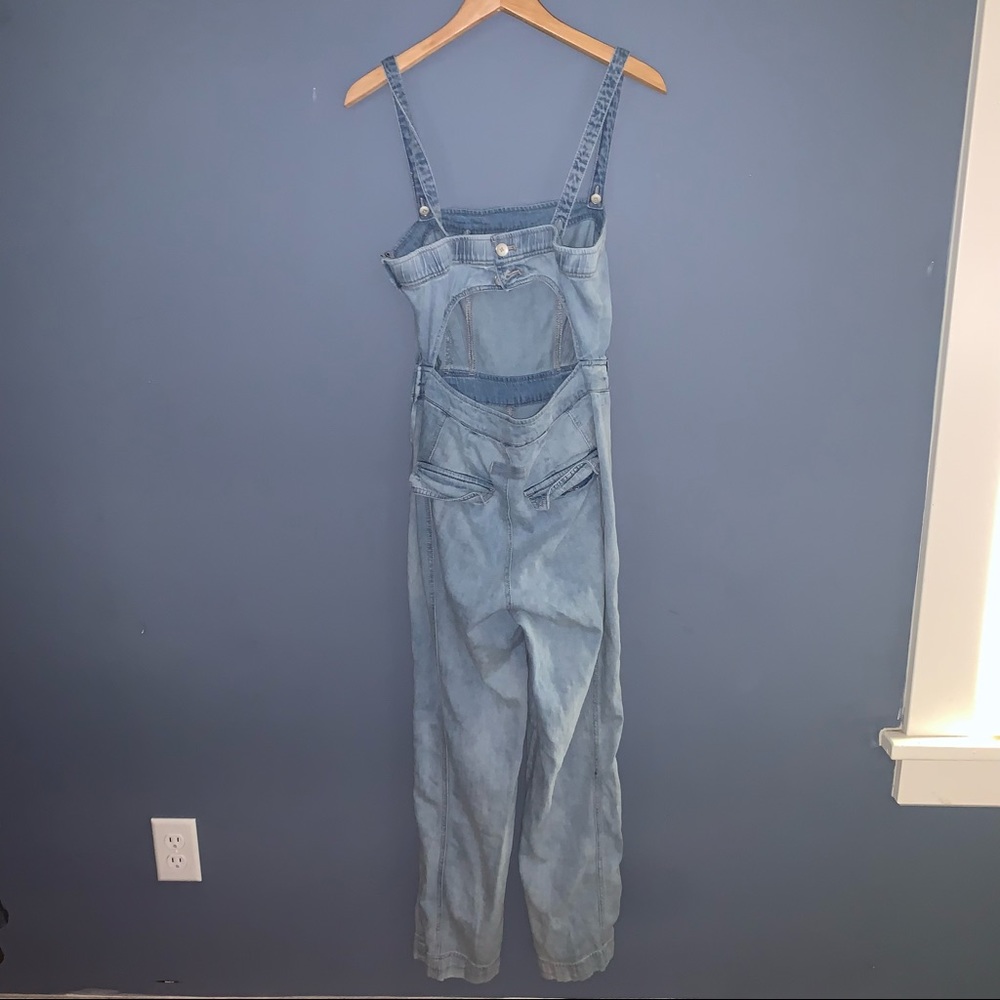 Light Blue Denim Jumpsuit - Picture 12 of 13